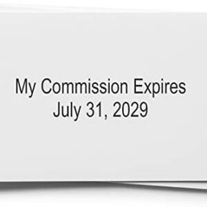 PSI Pre-Inked Commission Expiration Stamp, Notary Expires Date Stamp, Notary Stamp and Supplies, Pre-Inked Stamp, Provides Crisp Imprint Impressions