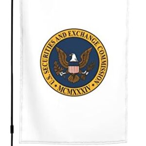 yruoout Flag of the United States Securities and Exchange Commission Garden Flags 12x18Inch Outdoor Yard Decoration Double Sided Garden Flag For Patio Lawn Home Decor