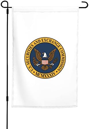 yruoout Flag of the United States Securities and Exchange Commission Garden Flags 12x18Inch Outdoor Yard Decoration Double Sided Garden Flag For Patio Lawn Home Decor