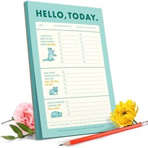 Curious Charts Commission Cat Productivity Planner | Fun & Witty To Do List Notepad | Daily Planner Notepad & Daily Planner Undated | Daily to do List Notebook | Day Planner 2023-2024 | 6X9" - 50 Tear Off Sheets
