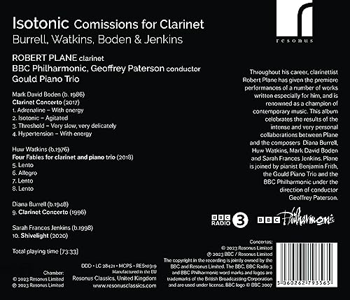Burrell, Watkins, Boden & Jenkins: Isotonic - Commissions for Clarinet - Image 2