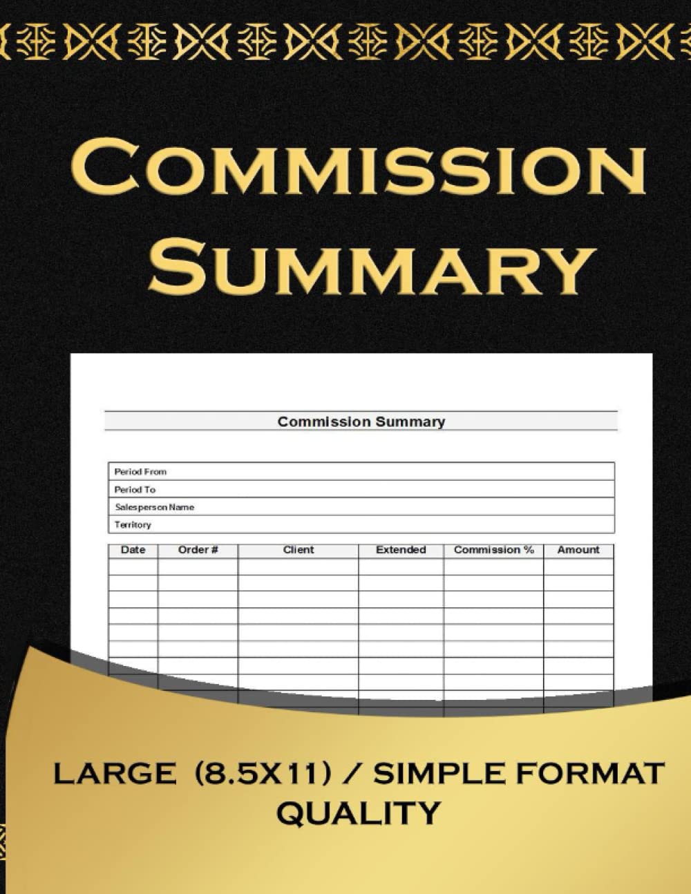 Commission Summary: A commission summary for use by salespeople or their supervisors.