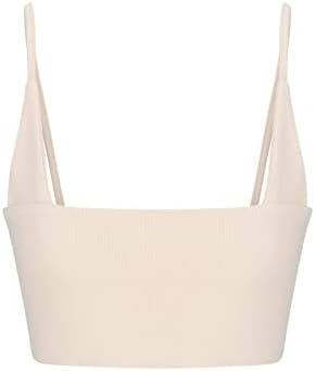 Womens Ribed Kintting Tops Strappy Tight Fashion Blouses Casual Dressy Cute Tees Sleeveless 2023 Summer Crop Tank - Image 7