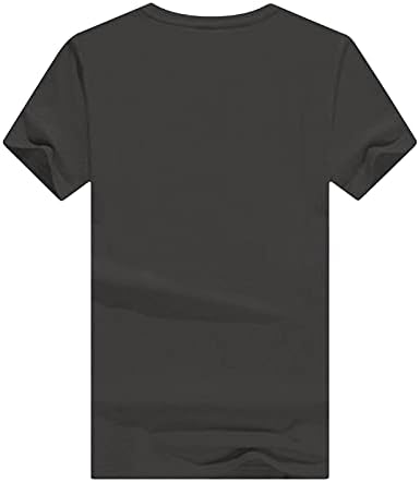 MRGIINRI Womens Tops 2023 Summer Fashion Basic V Neck Tees Blouse Dressy Casual Loose Fitting Comfy Short Sleeve Tunic Shirts - Image 4