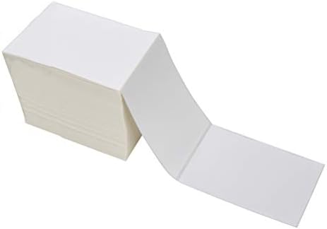 9527 Product Fanfold 4 x 6 Direct Thermal Labels White Perforated Shipping Labels,500 Labels per Stack,1 Stack - Image 2