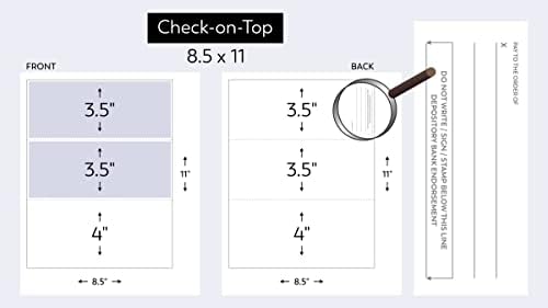 Compuchecks - 100 High Security Blank Check Stock Paper - Checks on Top - Print Easy and Secure from Your Computer, Our Business Check Paper Weight # 70 (Purple Mazed) - Image 3
