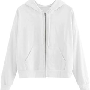 MRGIINRI Womens Cropped Hoodies 2023 Fall Fashion Cute Print Pullover Dressy Casual Solid Color Workout Crop Sweatshirt Tops