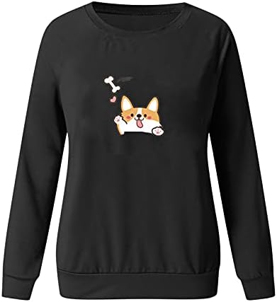 Yubnlvae Pullovers for Women Breathable Lightweight Casual Trendy Dressy Long Sleeve no Hood Loose Fit O-Neck Graphic Blouses