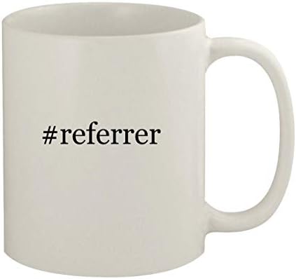 Knick Knack Gifts #referrer - 11oz Ceramic White Coffee Mug, White
