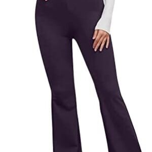 Mittory Women's Casual Slim Stretch Waist Sports Lightweight Stretch Body Skimming Yoga Flared Pants