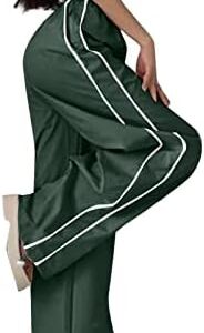 perfectbot Women's 2023 Summer Casual Loose New Pants Design Sense Casual Sports Wide Leg Skirt Pants Long Pants