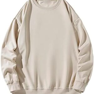 MRGIINRI Womens Long Sleeve Sweatshirt Dressy Casual Crewneck Loose Fit Pullover 2023 Oversized Relaxed Fit Tops