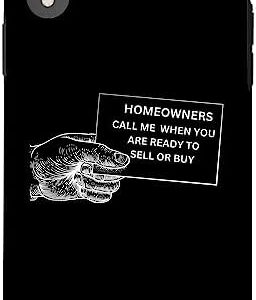 iPhone XR Real Estate Business Card Homeowners Sell or Buy Case