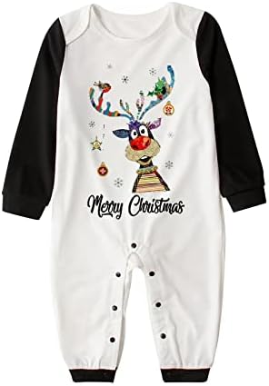 Merry Christmas Family Pajamas Matching Sets 2022 Funny Elk Tops and Plaid Pants Xmas Pjs Outfits Soft Holiday Sleepwear - Image 5