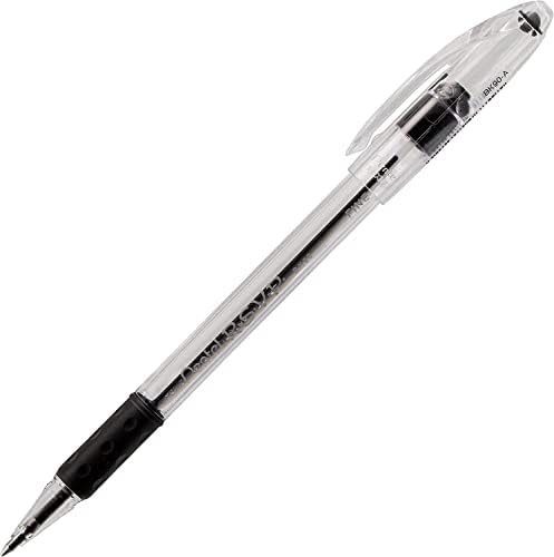 Pentel® R.S.V.P.® Ballpoint Pens, Fine Point, 0.7 mm, Clear Barrel, Black Ink, Pack Of 5 - Image 2