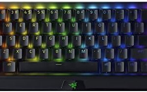 Razer BlackWidow V3 Mini HyperSpeed 65% Wireless Mechanical Gaming Keyboard: HyperSpeed Wireless Technology - Green Mechanical Switches- Tactile & Clicky - Doubleshot ABS keycaps - 200Hrs Battery Life