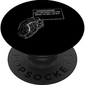 Real Estate Homeowners Sell or Buy Business Card PopSockets Swappable PopGrip