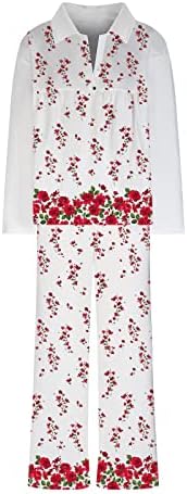 LONKITO Women Wear Casual Printed Tracksuit Linen Sweatshirt Crochet Sport Long Sleeve Suit Sets Pants Sets - Image 3