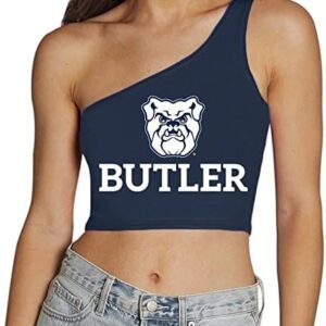 Lojobands Women's College Gameday Outfit One Shoulder Top Tailgate Crop Top One Size Fits Most