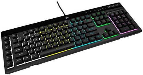 CORSAIR K55 RGB PRO-Dynamic RGB Backlighting - Six Macro Keys with Elgato Stream Deck Software Integration-IP42 Dust and Spill Resistant-Detachable Palm Rest-Dedicated Media and Volume Keys, Black - Image 11