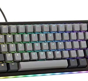 DROP ALT High-Profile Mechanical Keyboard — 65% (67 Key) Gaming Keyboard, Hot-Swap Switches, Programmable Macros, RGB LED Backlighting, USB-C, Doubleshot PBT, Aluminum Frame (Cherry MX Brown, Black)