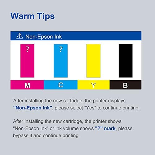 822XL Ink Cartridges Remanufactured Replacement for Epson 822XL 822 XL 822 T822XL for Workforce Pro WF-4820 WF-3820 WF-4830 WF-4833 WF-4834 Printer Ink (Black, Cyan, Magenta, Yellow,4 Pack) - Image 6