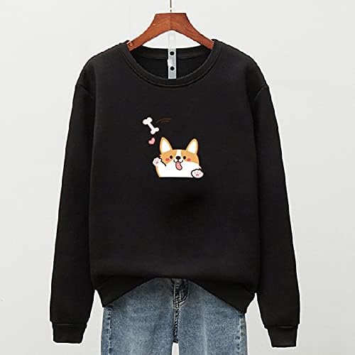 Yubnlvae Pullovers for Women Breathable Lightweight Casual Trendy Dressy Long Sleeve no Hood Loose Fit O-Neck Graphic Blouses - Image 3