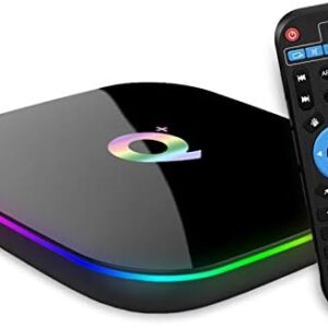 Android TV Box 9.0, TUREWELL Allwinner H616 Quad Core 4GB RAM 64GB ROM Q Plus Android TV Box Support 3D 6K HD H.265 2.4GHz WiFi Ethernet HD DLNA USB 3.0