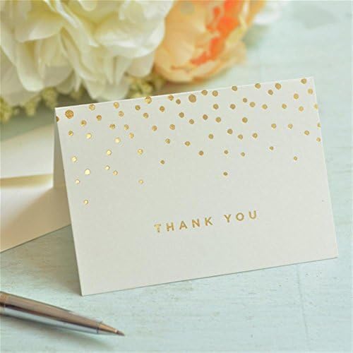 Gartner Studios Gold Foil Dots Thank You Cards, Ivory, 3.5” x 5”, Set of 50 (13745) - Image 6