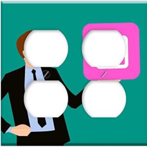Double Duplex Outlet Wall Plate Cover - Instagram Insta Marketing Affiliates