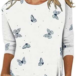 Yubnlvae T-Shirts for Women 2023 Classic Lightweight Long Sleeve Dressy Fashion Casual Crew Neck Soft Loose Fit T Shirts