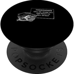 Real Estate Business Card Homeowners Sell or Buy PopSockets Swappable PopGrip