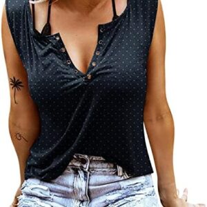 Womens Country Concert Graphic Tops 2023 Summer Sleeveless Ring Hole Deep V-Neck Shirts Casual Rock and Roll Tank