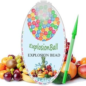 100 Beads|Mint Aromatherapy, Click On The Filter|Instantly Refreshed|Storage Container,Natural Fragrance|Peppermint Balls,Diy Explosive Bal