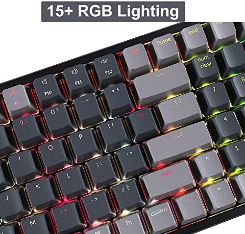 Keychron K4 Bluetooth Wireless Mechanical Keyboard RGB LED Backlit, Hot-swappable Compact 100 Keys USB Wired Computer Gaming Keyboard Aluminum Frame for Mac Windows, Gateron Blue Switch - Image 6