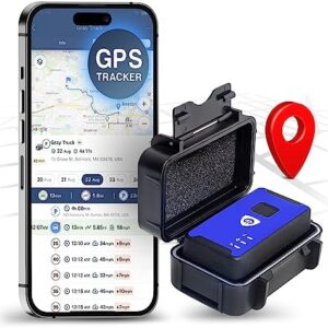 Brickhouse Car Trackers for Your Vehicle - Spark Nano 7 GPS Tracker with Magnetic Waterproof Case - Hidden Real-Time 4G LTE Vehicle Finder - GPS Tracking Device for Cars & More - Subscription Required