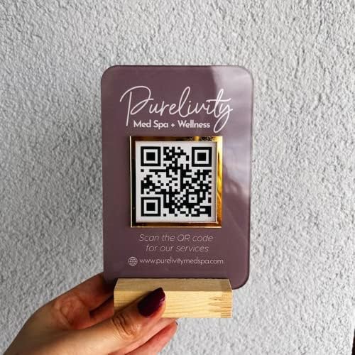 Pahdecor Custom Mini QR code Business Sign, Cash App Sign,QR Code Sign, Scan to Pay Sign,QR Code Sign, CashApp Payment Sign, PayPal Payment Sign, Small Business Payment Plaque - Image 3