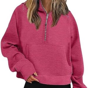 MRGIINRI Womens Hoodies Casual Zip Up Cropped Pullover Sweatshirts Fleece Coats 2023 Fall Fashion Outfits Clothes Thumb Hole