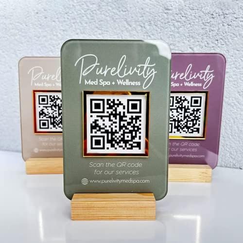 Pahdecor Custom Mini QR code Business Sign, Cash App Sign,QR Code Sign, Scan to Pay Sign,QR Code Sign, CashApp Payment Sign, PayPal Payment Sign, Small Business Payment Plaque - Image 2