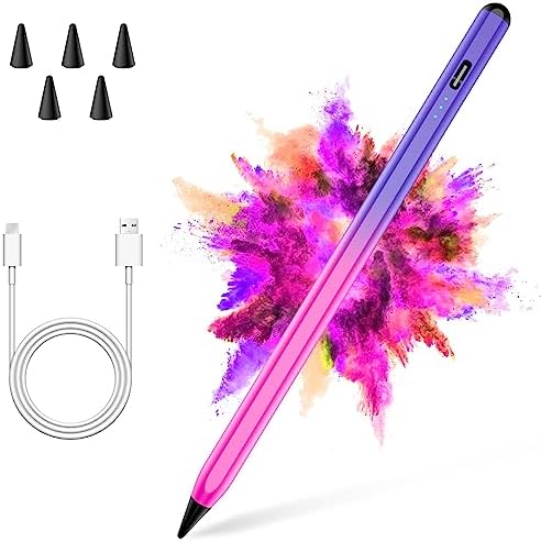 Gradient Color Stylus Pen for iPad 2018-2022 with 5 Extra Tips, Apple Pen for iPad 10th/9th/8th/7th/6th Gen, iPad Pencil for iPad Pro 11/12.9 inch, iPad Air 5th/4th/3th Gen, iPad Mini 6th/5th Gen