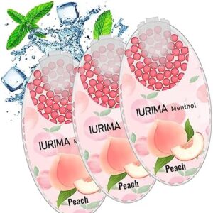 300 Beads|Mint Aromatherapy, Click On The Filter|Instantly Refreshed|Storage Container,Natural Fragrance|Peppermint Balls,Diy Explosive Bal