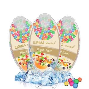 Mint Aromatherapy, Click On The Filter|Fruit Aromatherapy Capsule |Box 300 Fruit|Storage Container,Natural Fragrance|Peppermint Balls,DIY Explosive Bal