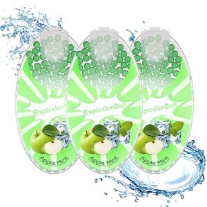 300Pcs Smoke Beads|Mint Aromatherapy, Click On The Filter|Fruit Aromatherapy Capsule |Peppermint Balls,DIY Explosive Bal|Storage Container,Natural Fragrance