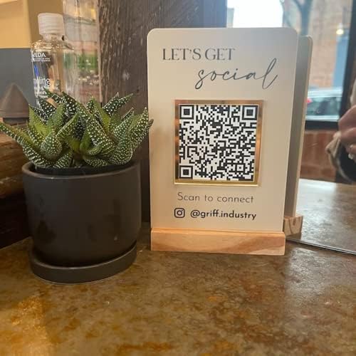 Pahdecor Custom Mini QR code Business Sign, Cash App Sign,QR Code Sign, Scan to Pay Sign,QR Code Sign, CashApp Payment Sign, PayPal Payment Sign, Small Business Payment Plaque - Image 5