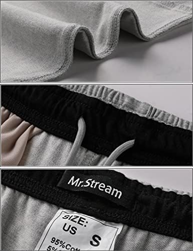 Mr.Stream Men's Workout 3/4 Jogger Casual Pants Lounge Sweat Below Knee Fleece Summer Gym Shorts for Athletic - Image 4