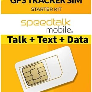 SpeedTalk Mobile GPS Tracker SIM Card Starter Kit | 3 in 1 Universal Simcard: Standard, Micro, Nano for Kids Senior Pet Car Fitness Activity 5G 4G LTE Tracking Devices | No Contract