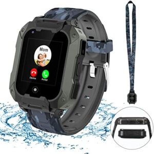 LiveGo 4G Kids Smart Watch Phone - Boys Girls Water Resistant Watch with GPS Tracker 2 Way Call Camera Voice & Video Chat SOS Alarm Pedometer WiFi Wrist Watch Birthday Gifts for Students