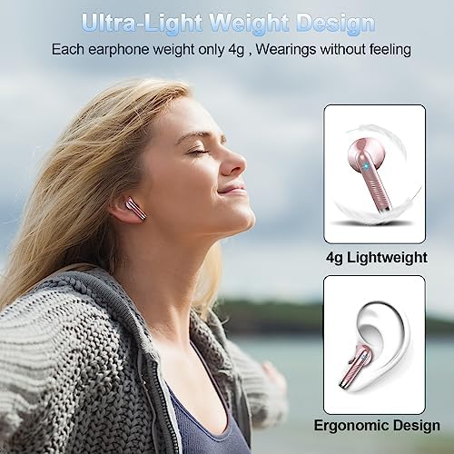 Wireless Earbud Bluetooth 5.3 Headphones with Clear Sound, 40H Playtime, Sport Earbud Touch Control with LED Digital Display, IP7 Waterproof Bluetooth Earphones Built-in Mic for Android iOS Workout - Image 4