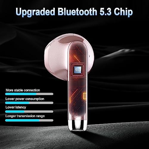 Wireless Earbud Bluetooth 5.3 Headphones with Clear Sound, 40H Playtime, Sport Earbud Touch Control with LED Digital Display, IP7 Waterproof Bluetooth Earphones Built-in Mic for Android iOS Workout - Image 3