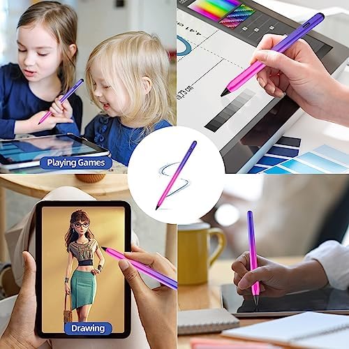 Gradient Color Stylus Pen for iPad 2018-2022 with 5 Extra Tips, Apple Pen for iPad 10th/9th/8th/7th/6th Gen, iPad Pencil for iPad Pro 11/12.9 inch, iPad Air 5th/4th/3th Gen, iPad Mini 6th/5th Gen - Image 9